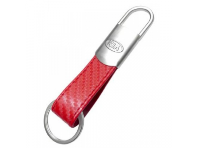 Кожаный брелок Kia Logo Keyring, Leather Red, артикул R8480AC507K от KIA Кожаный брелок Kia Logo Keyring, Leather Red, артикул R8480AC507K