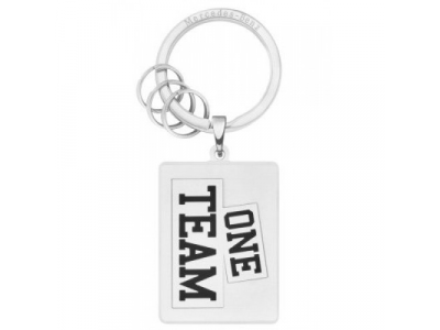 Брелок Mercedes-Benz Key Ring, ONE TEAM, Black / Silver, артикул B66958203 от Mercedes Брелок Mercedes-Benz Key Ring, ONE TEAM, Black / Silver, артикул B66958203