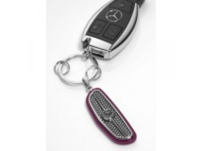 Брелок Mercedes-Benz Key Ring Atlanta, Silver/Black/Plum от Mercedes Брелок Mercedes-Benz Key Ring Atlanta, Silver/Black/Plum