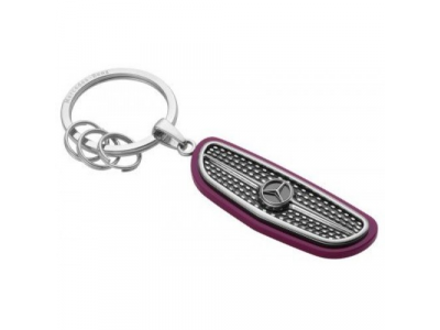 Брелок Mercedes-Benz Key Ring Atlanta, Silver/Black/Plum от Mercedes Брелок Mercedes-Benz Key Ring Atlanta, Silver/Black/Plum