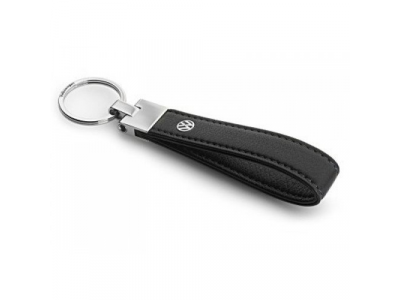 Брелок Volkswagen Metall Key Chain Leather Black от VAG Брелок Volkswagen Metall Key Chain Leather Black