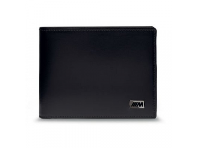 Кожаное портмоне BMW M Wallet without Coin Compartment, Black от BMW Кожаное портмоне BMW M Wallet without Coin Compartment, Black