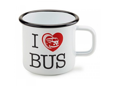 Металлическая кружка Volkswagen T1 Bulli Mug, White, артикул 7E0069601 от VAG Металлическая кружка Volkswagen T1 Bulli Mug, White, артикул 7E0069601