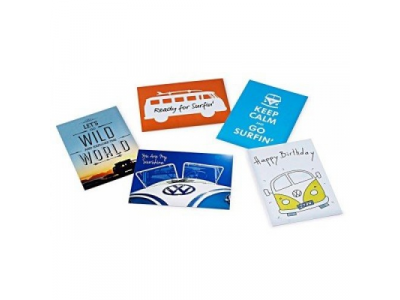 Набор почтовых открыток Volkswagen T1 Bulli Postcards Set, артикул 211087703 от VAG Набор почтовых открыток Volkswagen T1 Bulli Postcards Set, артикул 211087703