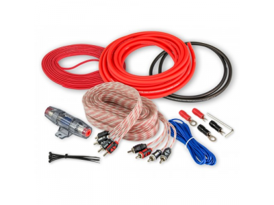 Комплект кабелей для подключения 4-канального усилителя, 8 AWG Aura AMP-2408 от AURA Комплект кабелей для подключения 4-канального усилителя, 8 AWG Aura AMP-2408