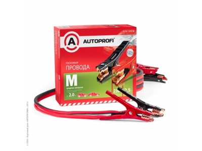 Провода пусковые(прикуриватель) 230 А AUTOPROFI 2,5 м.средние нагрузки от Autoprofi Провода пусковые(прикуриватель) 230 А AUTOPROFI 2,5 м.средние нагрузки