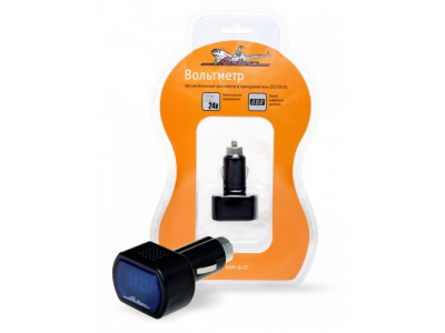 Вольтметр в прикуриватель 12/24В с цифровым экраном AIRLINE от Airline Вольтметр в прикуриватель 12/24В с цифровым экраном AIRLINE