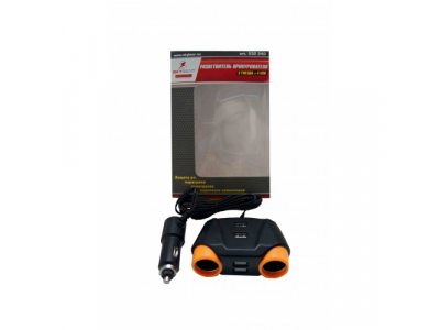 Разветвитель прикуривателя на 2 гнезда+4 USB 12/24 В «SKYBEAR» от SKYBEAR Разветвитель прикуривателя на 2 гнезда+4 USB 12/24 В «SKYBEAR»