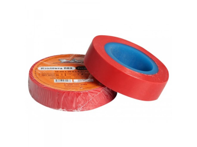 Изолента ПВХ, красная, 15 мм, 10 м AIRLINE