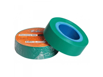 Изолента ПВХ, зеленая, 19 мм, 10 м AIRLINE от Airline Изолента ПВХ, зеленая, 19 мм, 10 м AIRLINE