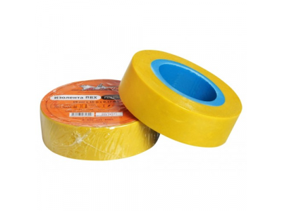 Изолента ПВХ, желтая, 19 мм, 10 м AIRLINE от Airline Изолента ПВХ, желтая, 19 мм, 10 м AIRLINE