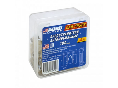 Предохранители флажковые микро № 3 (20 А) 100 шт. от ABRO Предохранители флажковые микро № 3 (20 А) 100 шт.