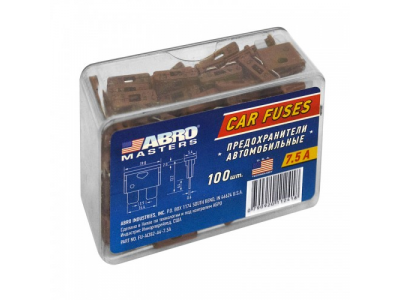 Предохранители флажковые (температуростойкий пластик) № 4 (7.5 А) 100 шт. от ABRO Предохранители флажковые (температуростойкий пластик) № 4 (7.5 А) 100 шт.