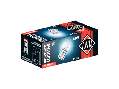 Лампа накаливания AWM R5W 12V 5W (BA15S) от AWM Лампа накаливания AWM R5W 12V 5W (BA15S)